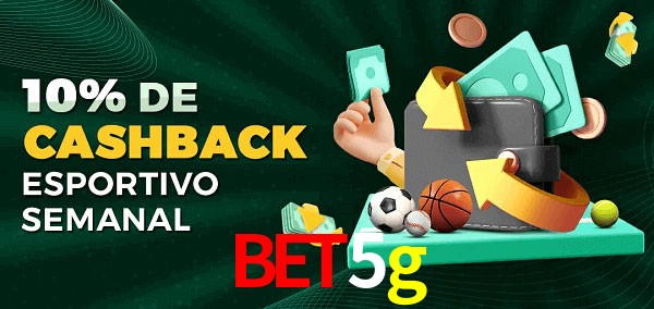 10% de bônus de cashback na bet5g